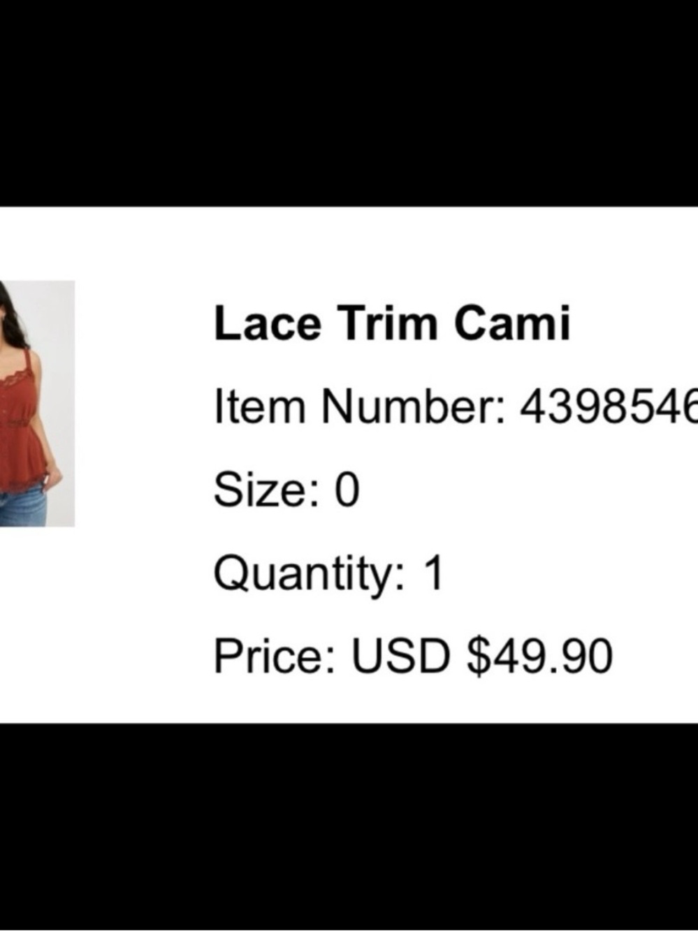 Lace-Trim Button Front Tank Top - Picture 7 of 8